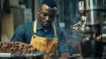 Focused Coffee Roaster Works with Roasted Beans
