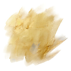 abstract gold brush stroke overlay isolated on a transparent background