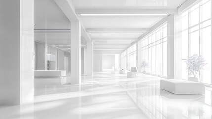 Minimalist interior design bright photography of spacious rooms