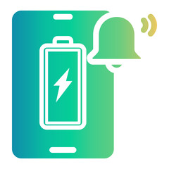 Fototapeta premium battery Gradient icon