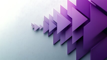 Fototapeta premium Abstract geometric shapes, purple arrows, background design
