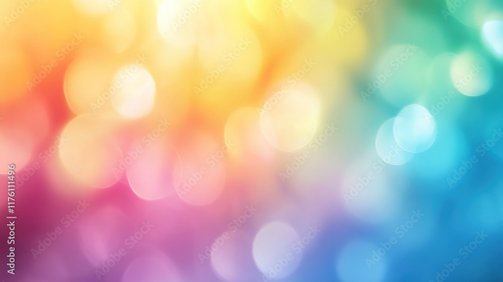 Poster abstract colorful bokeh background.