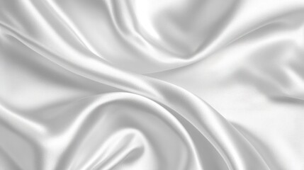 Fototapeta premium Abstract white silk fabric texture.