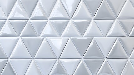 Obraz premium Interlocking Glossy Triangular Tile Pattern