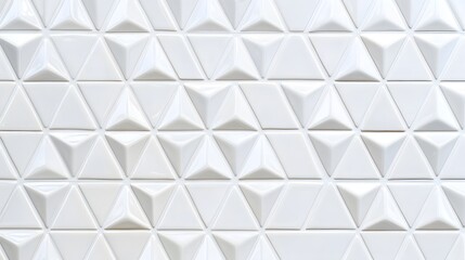 Fototapeta premium Interlocking Triangular Tile Pattern in Off-White