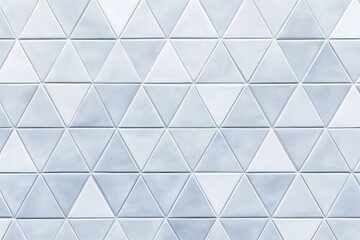 Fototapeta premium Light Blue and White Triangular Tile Pattern