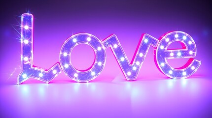 bright glowing creative neon background for valentines day used in social media marketing for valentines sales