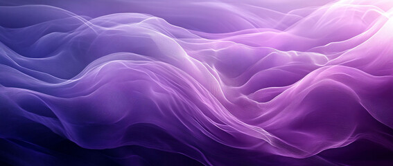 Obraz premium Abstract purple and violet flowing fabric texture.