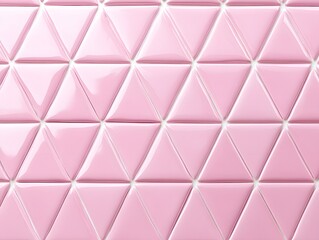 Pink Triangular Tile Mosaic