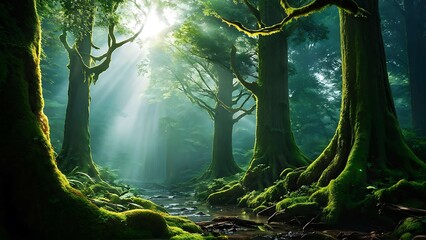 light in the forest