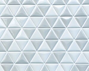 Fototapeta premium Repeating Equilateral Triangle Tile Pattern in Light Grey and White