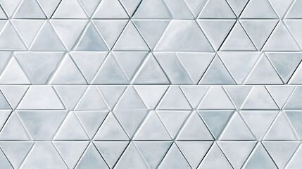 Obraz premium Repeating Pattern of Light Gray Triangular Tiles