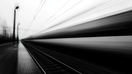 Naklejka premium Its distinctive aerodynamics are like a high-speed train in motion, giving the impression of incredible speed.