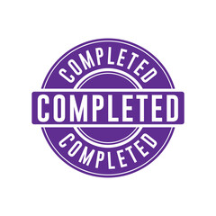 Completed Stamp Graphic design vector element simple and modern