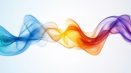 Naklejka premium Abstract colorful wave flowing design.