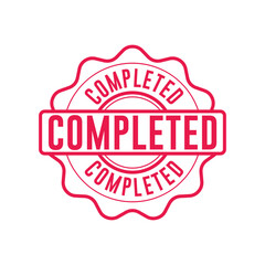 Completed Stamp Graphic design vector element simple and modern