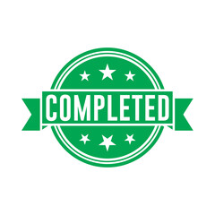 Completed Stamp Graphic design vector element simple and modern