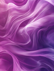 Abstract purple and pink flowing fabric waves.