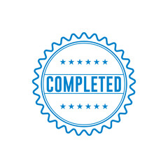 Completed Stamp Graphic design vector element simple and modern