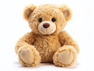 Adorable Teddy Bear, White Background, Studio Shot, Plush Toy, Soft Toy