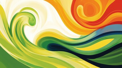 Abstract Swirling Pattern with Vibrant Colors