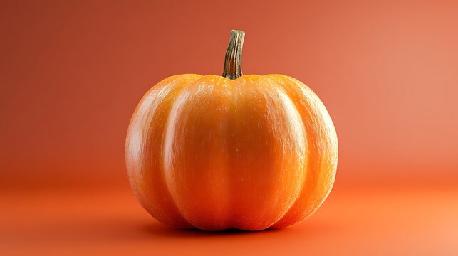 Pumpkin with a vibrant orange background and plenty of room for personalized messages