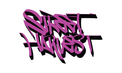 STREET HARVEST graffiti tag style design