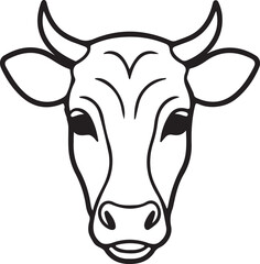 isolated cow head icon symbol Vector, cow head Silhouette, cow head icon set,cow head for logo,cow head Vector illustration, Vector Graphic, EPS 10 , clip art work,