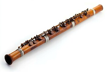 Naklejka premium Oboe isolated on white background 