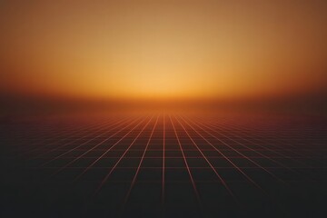 A shimmering 3D grid unfolding into the horizon, leaving empty space on one side to place your brand name.
