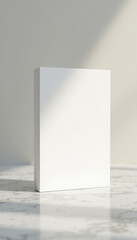 Vertical Card Mockup on Marble Surface