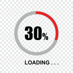 Loading Progress bar vector and transparent background