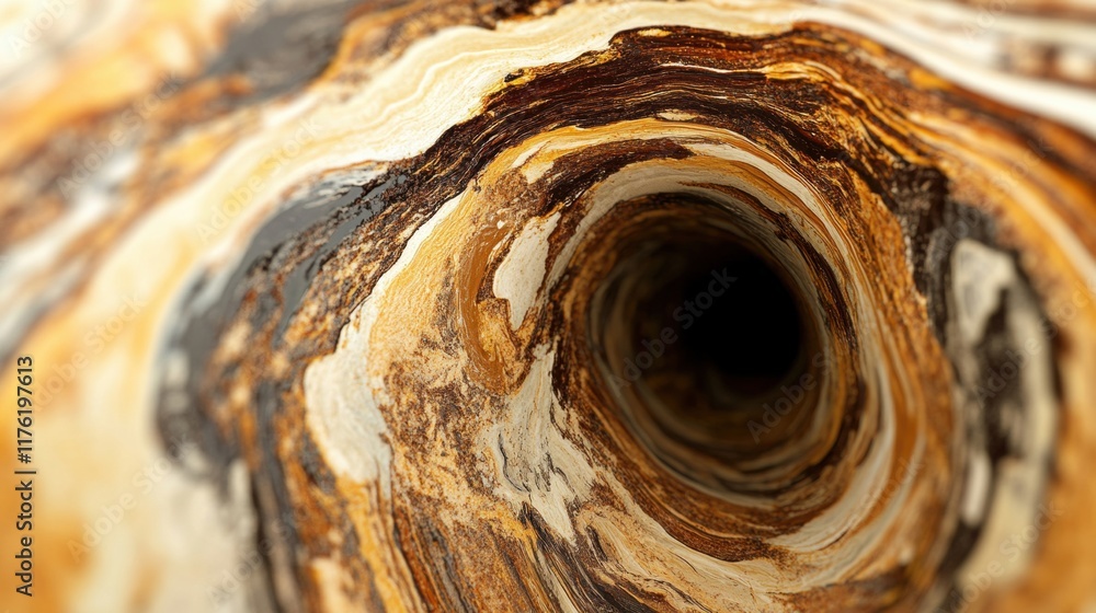 Poster rich chocolate hues blend in an abstract swirl, creating a visually captivating background with dept