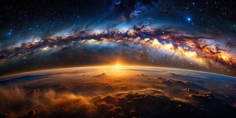 Fototapeta premium Dark Matter Nebula: Cosmic Dust and Gas Textures in Deep Space