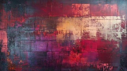Obraz premium Abstract Textured Background with Rich Warm Colors of Red, Purple, and Black Capturing a Bold and Dramatic Atmosphere for Creative Projects