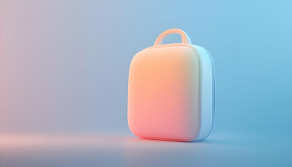A sleek, modern tech accessory on a colorful gradient background, ideal for promotional and design purposes.
