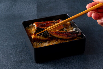 うな重　箸持ち Unaju chopstick holder