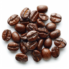 coffee bean on white background