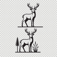 Whitetail deer vector