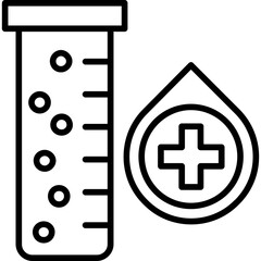 Fototapeta premium Blood Test Icon