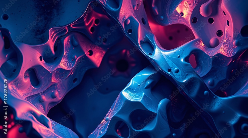 Poster creative 3d abstract art in dramatic cinematic style. composition with artistic lighting that illumi