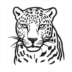 Jaguar logo icon vector art illustration.