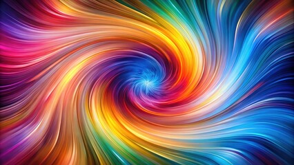 Swirling vortex of colors with dynamic energy in motion background, psychedelic, visual effect