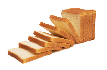 Toasts isolated on white