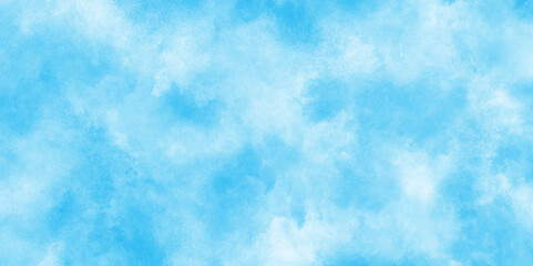 Aquarelle paint paper textured canvas of soft cloudy blue sky, Abstract elegant blue watercolor paper texture, Abstract grunge tint light blue watercolor blue grunge background.