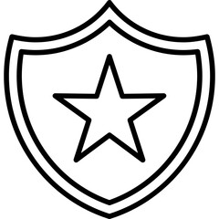 Obraz premium Police Badge Icon