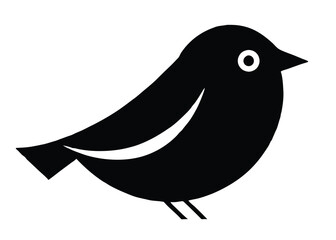 Fototapeta premium Bird vector art on white background 