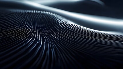 Futuristic fingerprint technology design, creating a visually captivating and modern backdrop suitable for various applications and purposes