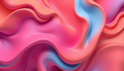 Obraz premium Abstract Pink and Blue Swirling Fluid Design