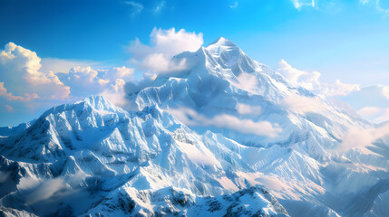 Obraz premium Snow-capped peaks